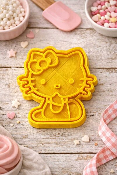 Onflow قالب كوكيز ثلاثي الأبعاد مع شخصيات لطيفة - قطاعة بلاستيكية منقوشة للكو...