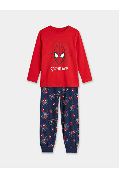 LC Waikiki RMZ GİYİM FARKIYA طقم بيجامة للأولاد مطبوع عليه سبايدرمان