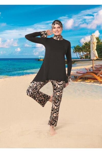 Ruko Maio Patterned Lycral Tesetural Swimsuit