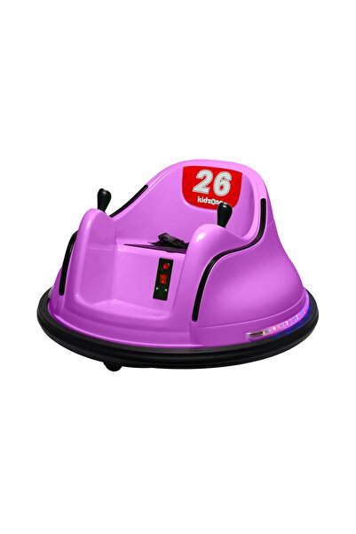 Leno سيارة كهربائية للأطفال بزاوية 360 درجة مع موسيقى لمزيد من المرح، لون بنف...