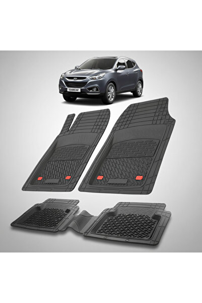 TEAMCAR Hyundai ix35 2009-2013 Πατάκια Δαπέδου με Λάστιχο - Μαύρο