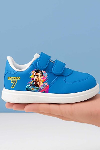 amazoondesing Pantofi sport pentru băieți cu bandă imprimată Footballer crx7 ...