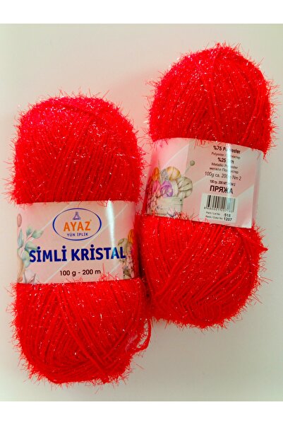 Ayaz SİMLİ KRİSTAL ÖRGÜ VE PATİK İP 2 ADET FİYATIDIR