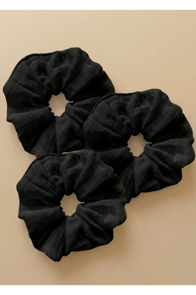 Joyous Mom Kids Giant Size 3-Piece Muslin Hair Rubber Oversize Cotton Hair Cl...