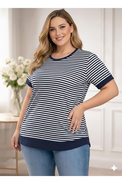 Vinola BÜYÜK BEDEN YÜKSEK KALİTE RAHAT KESİM VİSKON PENYE KUMAŞ BLUZ