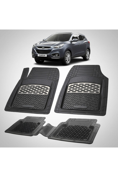 TEAMCAR Covorașe auto Hyundai ix35 2009-2013, tavă din cauciuc - Argintiu