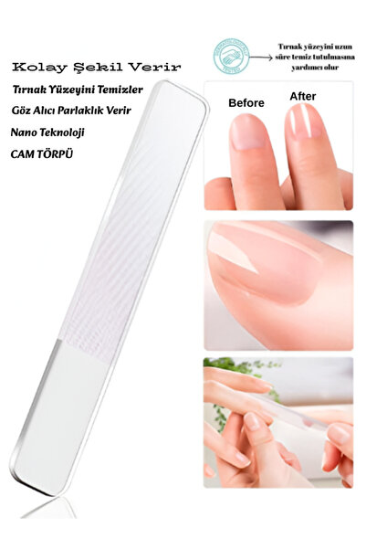 SheMask Tırnak Törpüsü Cam Malzeme Tırnak Parlatma Manikür Pedikür Profesyone...