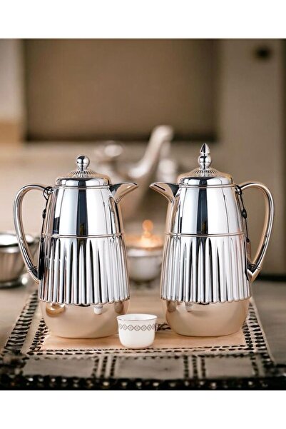 Rwafd Rema Analo 1 Liter Silver Thermos Set