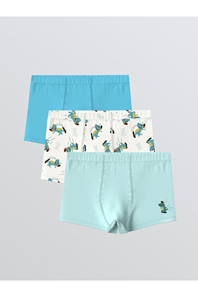 LC Waikiki مجموعة إلسيفا من سراويل بوكسر للأولاد مطبوعة بتصميم الديناصورات، 3...