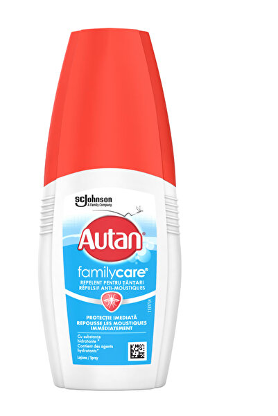 Autan Lotiune anti-intepaturi insecte Family Care cu pulverizator, 100 ml
