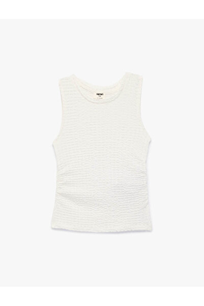 Koton Kolsuz Ekru Kız Çocuk Bluz 6SKG60066AK