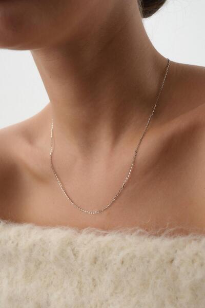 Arpaş 14 Ayar Altın Beyaz Zincir Kolye