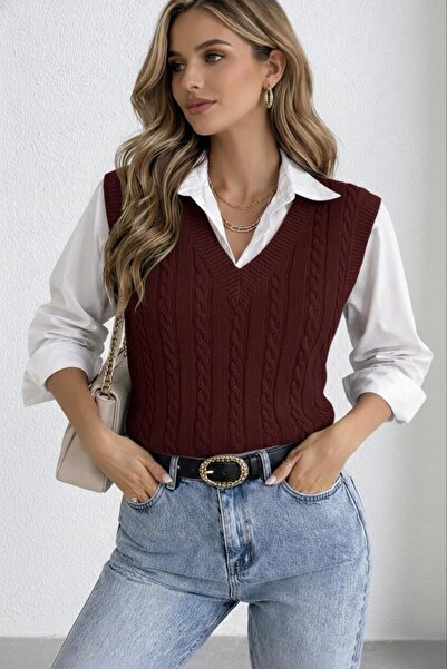 moda mh Women's Cable Knit Sweater