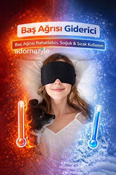 adornazzle Baş Ağrısı Giderici, Termal Kompres Başlığı, Rahatlatıcı, Soğuk & ...