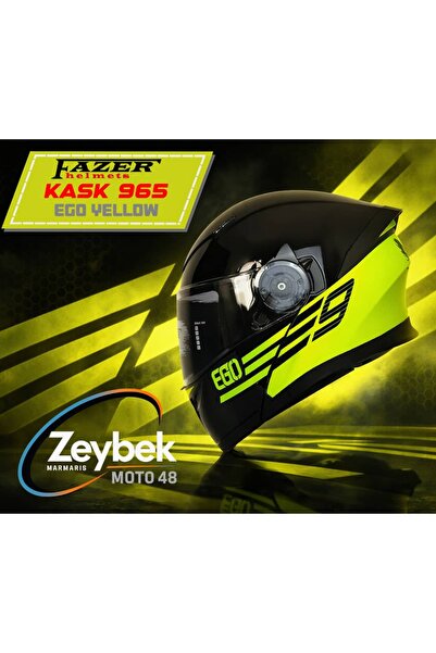 FAZER EGO YELLOW KASK 965 Çene Açılır Kask