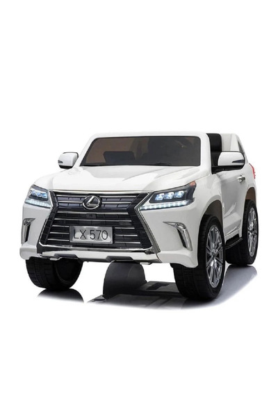 Leno سيارة كهربائية للأطفال - تصميم جيب على طراز لكزس، محركان، دواسة قدم، 12 ...