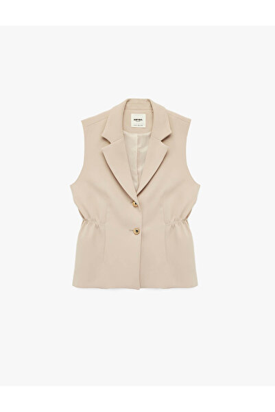Koton Дамска жилетка без ръкави от креп вискоза 6SAK20043UW