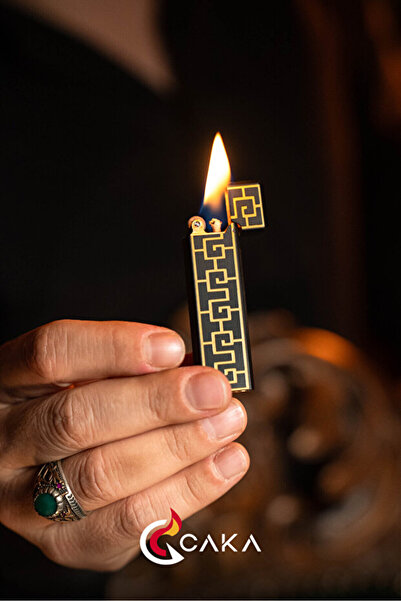 caka lighter Caka Zen Serisi El Yapımı Pirinç Benzinli Çakmak