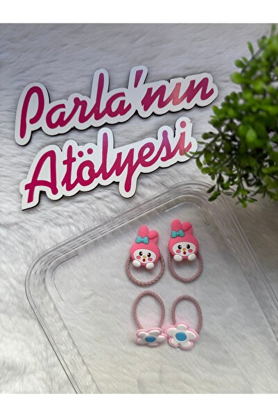 SOFT Set od 4 Sanrio gumica za kosu za devojčice i bebe