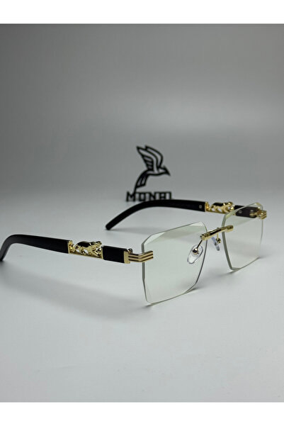 MONAL EYEWEAR Jacarty Jaguar Model Blue Light Protected Glasses Rectangular F...
