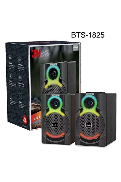 Brodu BTS-1825 10W Wireless Bluetooth Speaker with RGB Colorful Lighting and ...