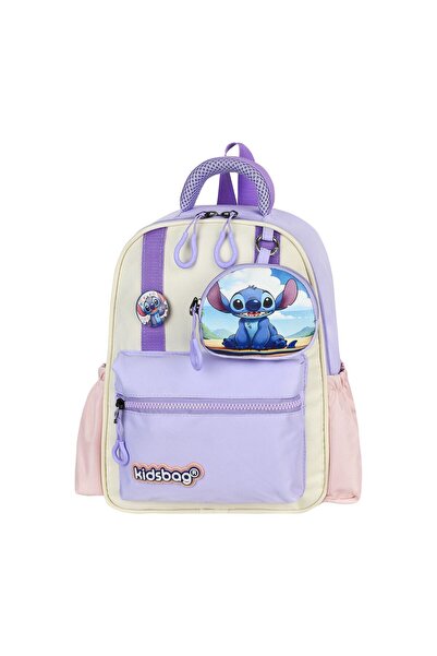 KumOziShop Stitch Baskılı Cüzdanlı Lüx Günlük Kreş Anaokulu Çantası