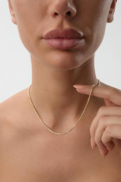 Arpaş 14 Ayar Kutu Altın Zincir Kolye