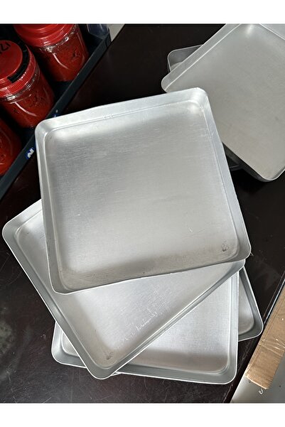 ozbience 2'li Kare Baklava Tepsisi, 350 gr, Kalın Malzeme, Dayanıklı ve Şık