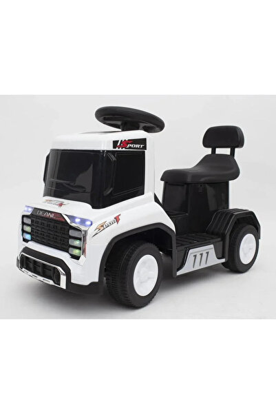 Leno شاحنة كهربائية للأطفال مزودة بأضواء وموسيقى - أبيض