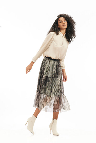 RVL Women's Skirt, - White/Black