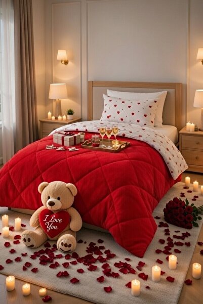 VENTİ VENTİSCA Daylight Welsoft Pamuklu Çift Taraflı Desenli Tek Kişilik Yorg...