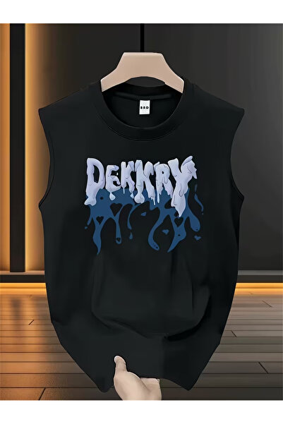 bellanova Silatrend Men's Black Original Printed Oversize Cut Cotton Crew Nec...