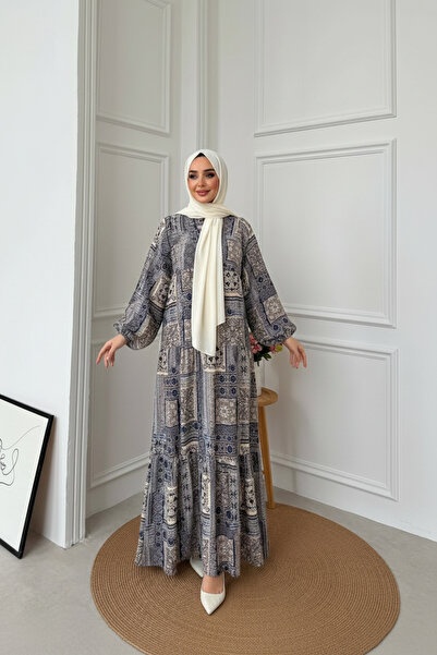 Kirazca Butik Women's Bohemian Ethnic Patterned Layered Maxi Dress – Balloon ...