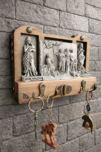 GÖKÇEN HOBİ Paris in Yargısı Hera Afrodit Yunan Tanrıları Anahtar Askısı