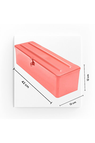 OEM Cutie scule tractor si utilaje agricole, metal, culoare rosie, 42x12x13 cm