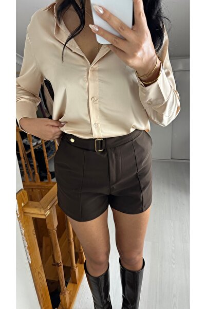 Dber KEMER DETAYLI ŞORT