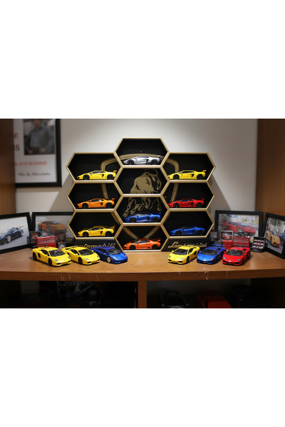 HOT WHEELS Hotwheels Lamborghini Temalı 10 Arabalık Duvar Standı