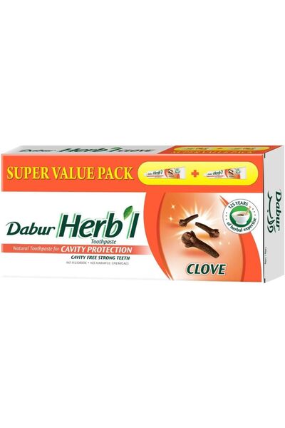 Dabur معجون أسنان هيربال، عبوة من قطعتين
