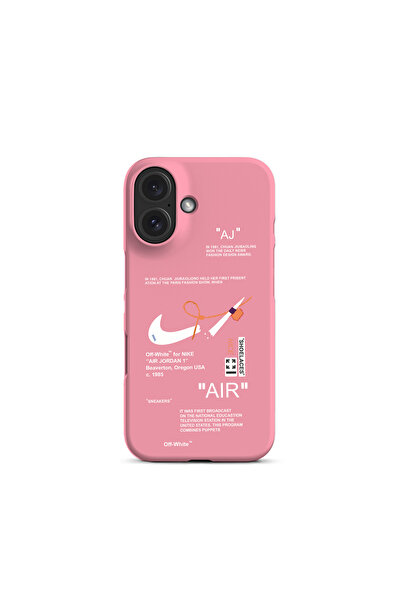 KaffCase Iphone 16 Uyumlu Nike Air Tasarım Baskılı Premium Lansman Kılıf