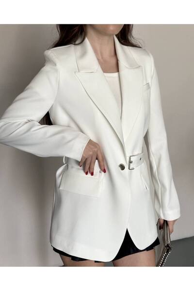 moda çağdaş Toka curea piese Jachetă tip blazer de calitate premium