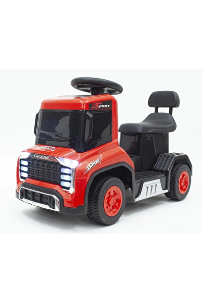 Leno شاحنة كهربائية للأطفال مزودة بأضواء وموسيقى - حمراء