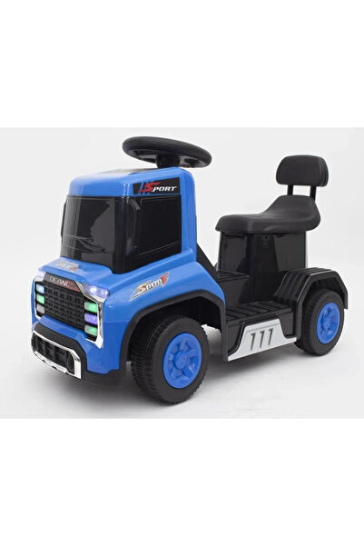 Leno شاحنة كهربائية للأطفال مزودة بأضواء وموسيقى - أزرق