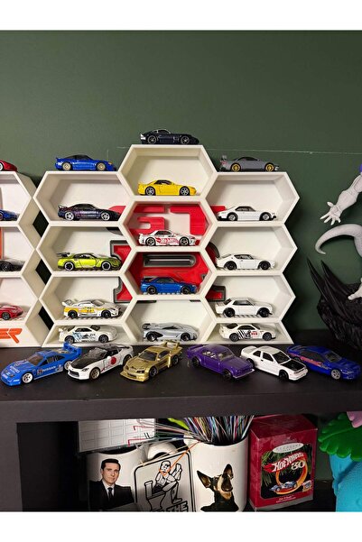 HOT WHEELS Hotwheels GTR Temalı 10 Arabalık Duvar Standı