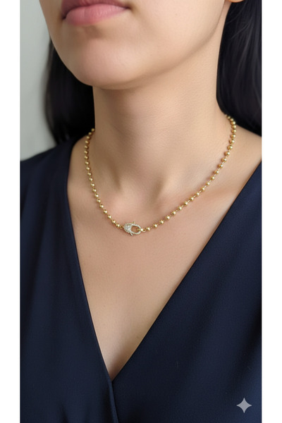 Sâden Collection Kanca Detaylı Tasarım Kolye