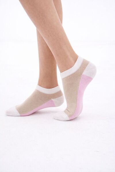 The huez 3 Pairs of Colorful Cotton Women's Socks, Lycra Soft Combed Cotton S...