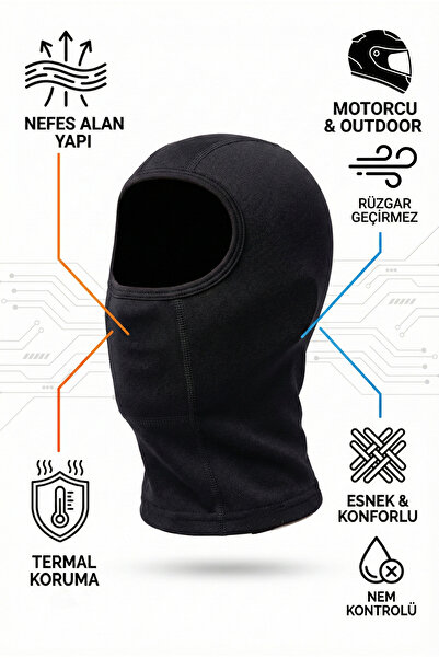 HNC Sport قناع حراري للدراجات النارية قابل للتنفس - قناع رياضي متعدد الأغراض