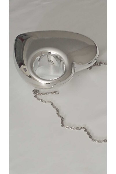 Şarra Gossi Heart Bag Heart Evening Dress Bag Heart Silver Evening Bag
