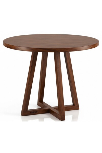 Masifart Hillard 80 cm New Yuvarlak Yemek Masası