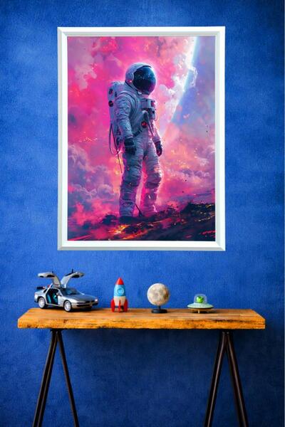 LUXRN Astronaut Universe Space Themed Modern Art Framed Wall Painting Series
