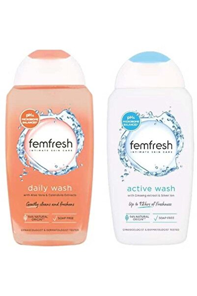 Femfresh Triple Action Deodorizing Wash 250ml + Daily Intimate Wash 250ml